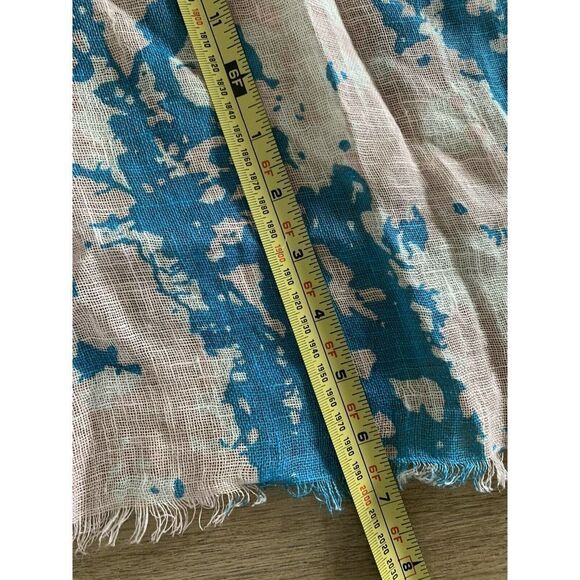 Pulvermacher Designs $148 Colorful Floral Linen Scarf 78” X 27” - Picture 7 of 7